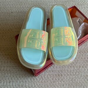 TORY BURCH BUBBLE JELLY SLIDES